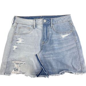 American Eagle Size‎ 2 High Rise Festival Mini Denim Jean Skirt